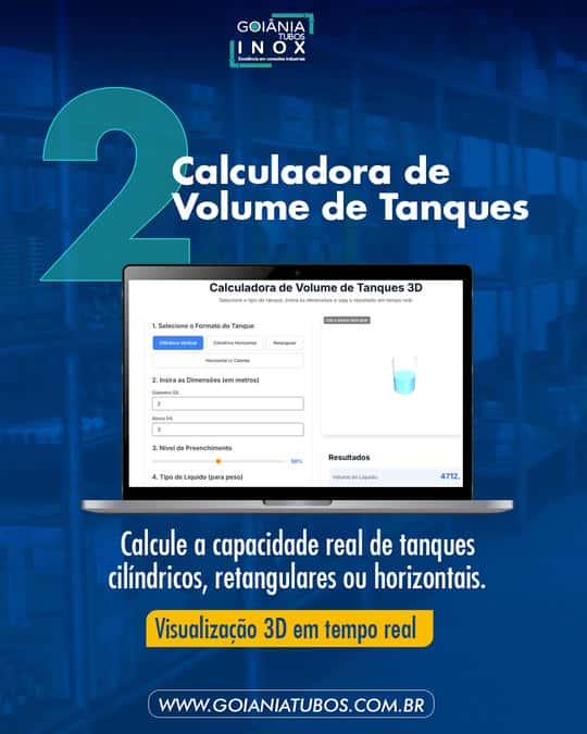 Calculadora de Volume de Tanques